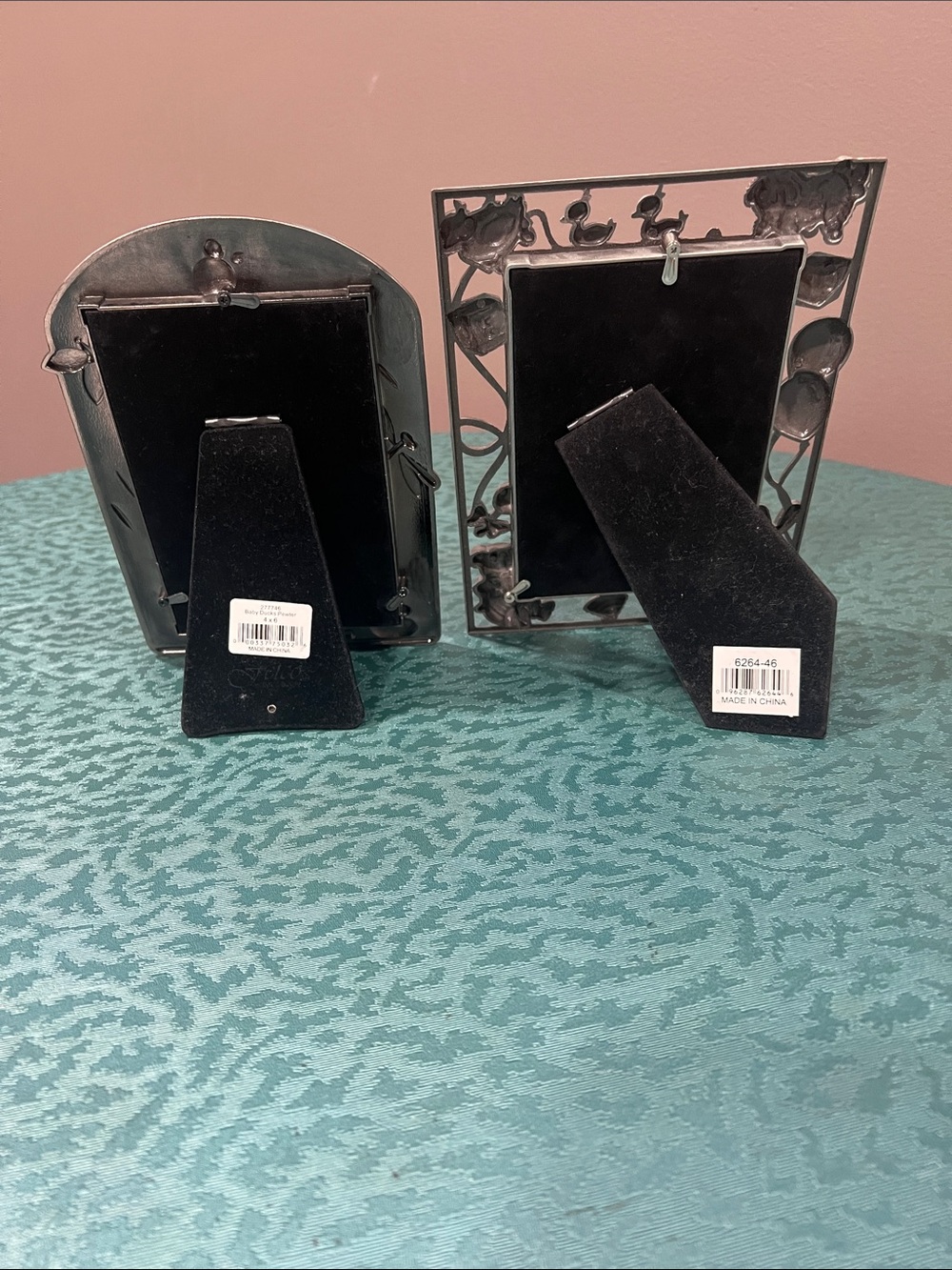 BUNDLE (2) Pewter baby picture frames. - Picture 2 of 4